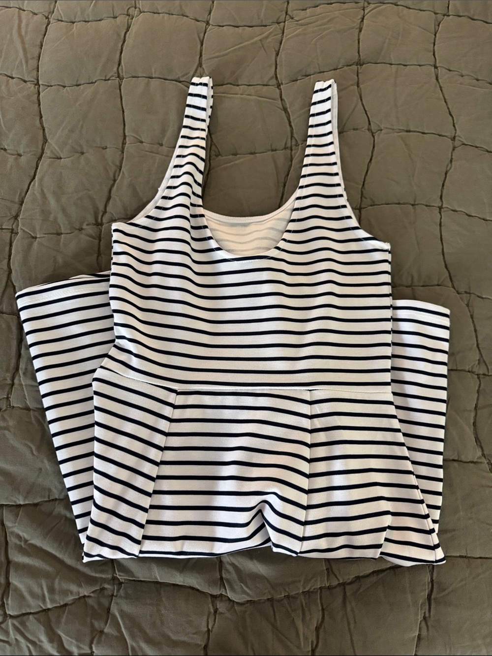 Striped Navy & White H&M Dress